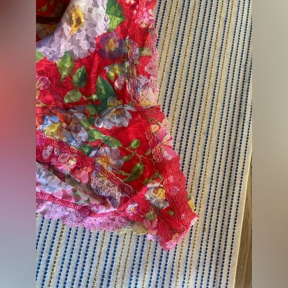 Hanky Panky one piece body suit womens size L Multicolored Floral Print NWT - Picture 7 of 12